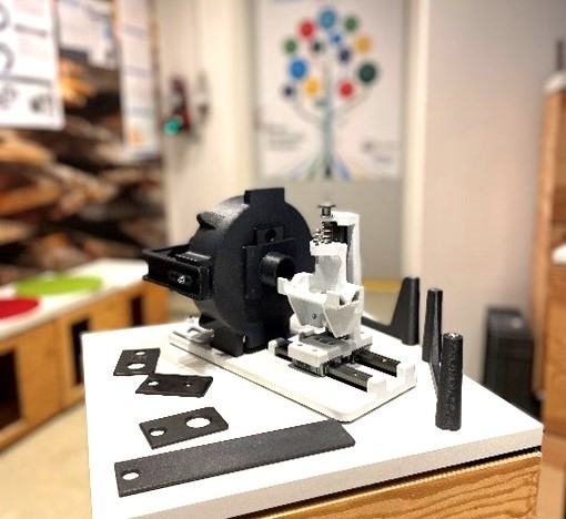 Prototype camera module with lighting for punch inspection