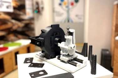Prototype camera module with lighting for punch inspection